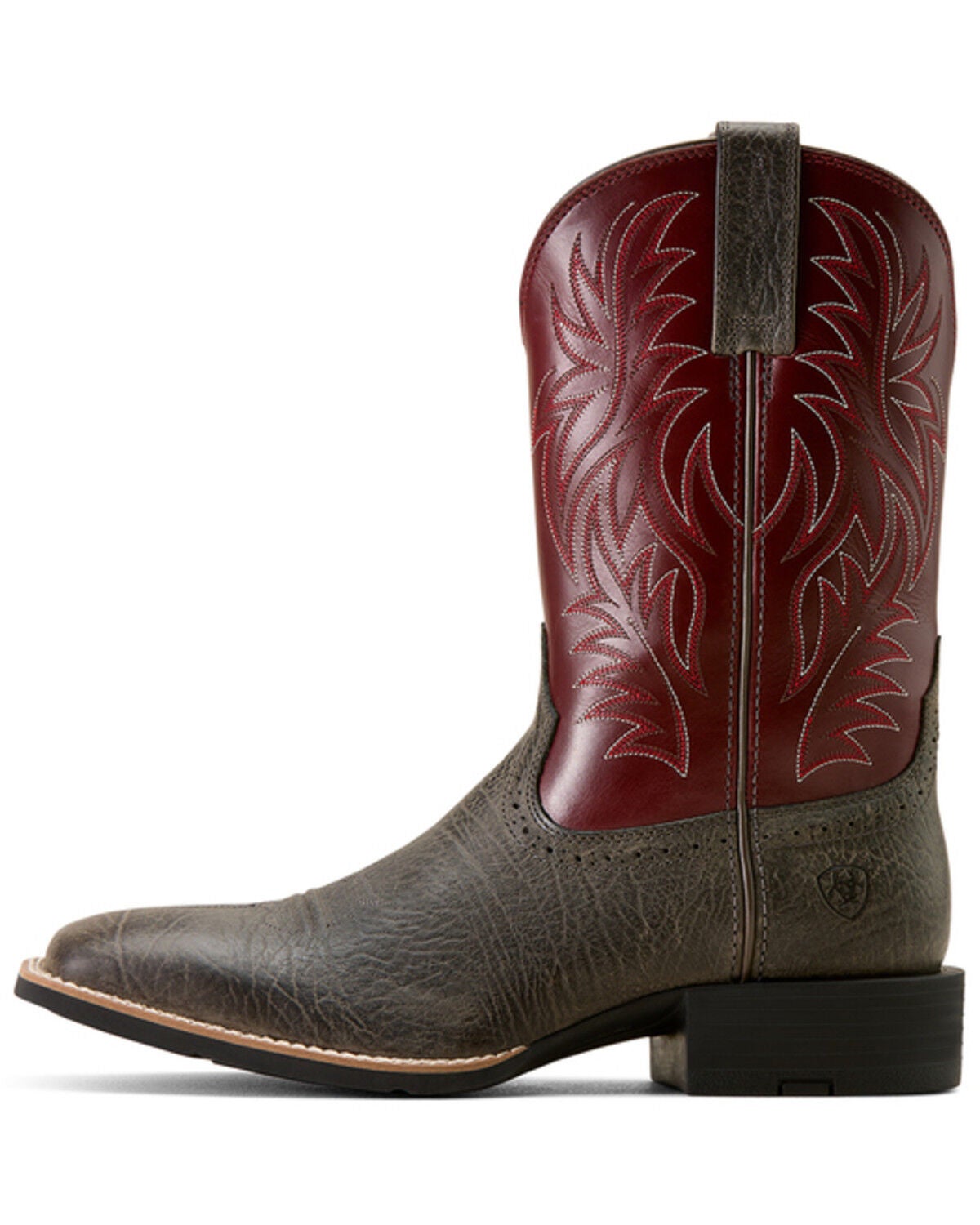 Image #2 - Ariat Men's Sport Hippopotamus Print Western Boots - Broad Square Toe, Grey, hi-res