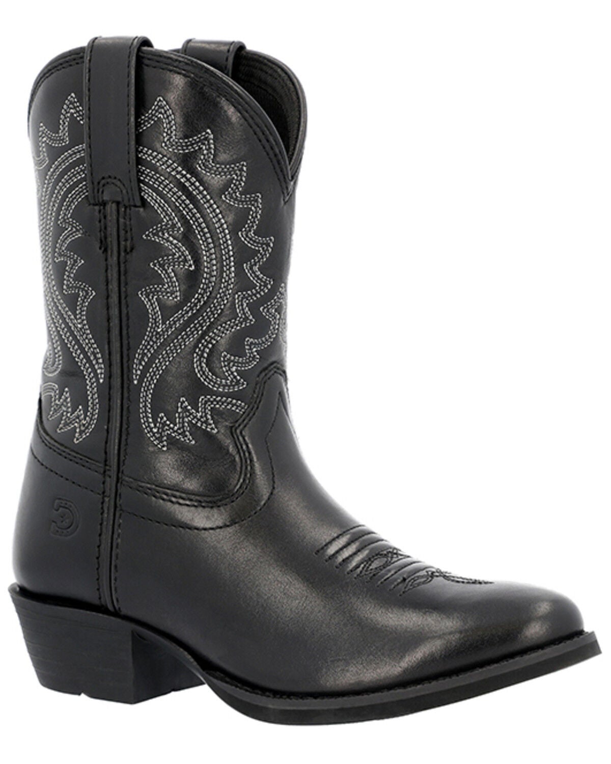 Durango Girls' Shyloh Western Boots - Round Toe, Black, hi-res