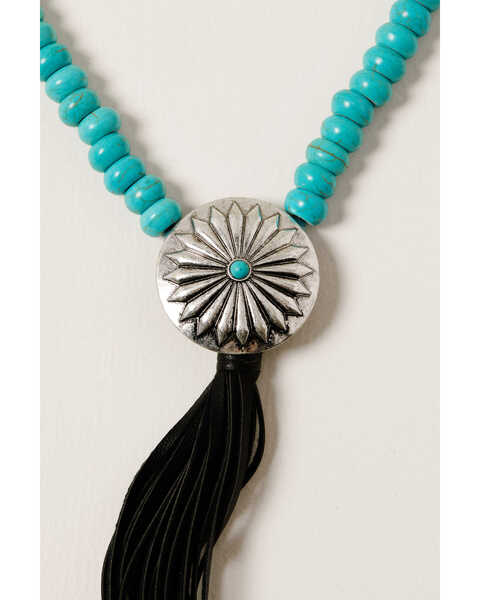 Image #2 - Shyanne Women's Midnight Sky Layered Y Tassel Necklace, Silver, hi-res