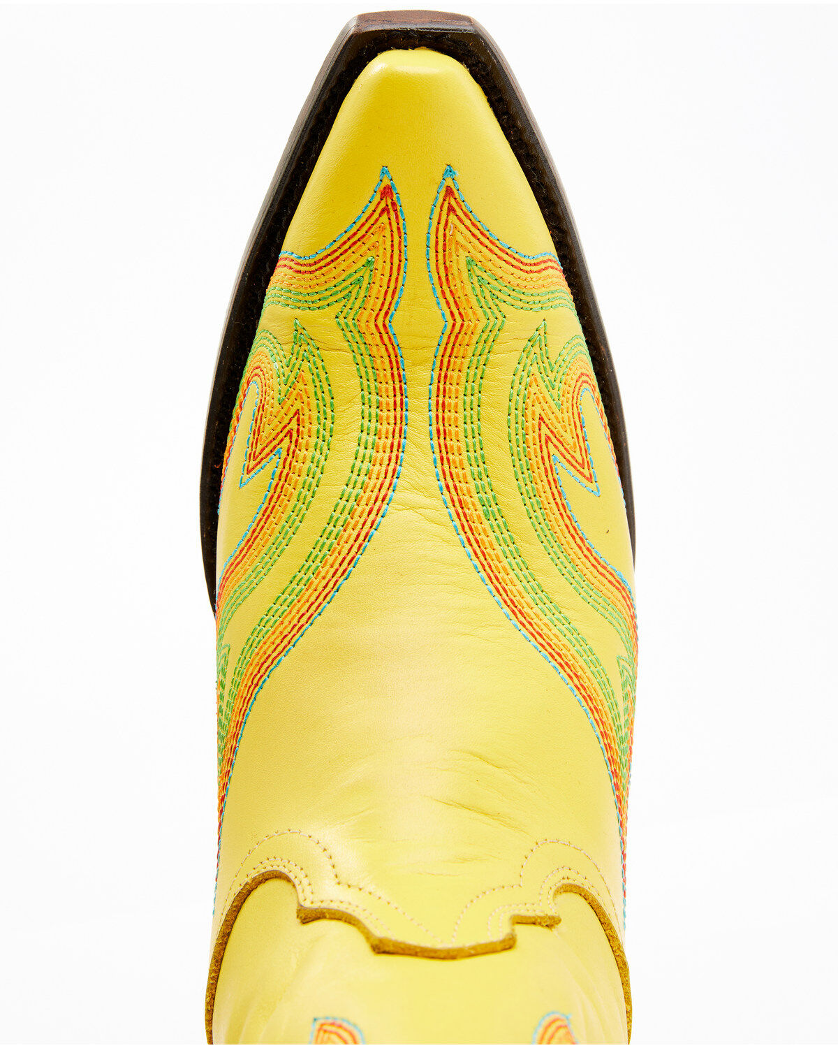 Image #6 - Planet Cowboy Women's Psychedelic Original Soft Western Boots - Snip Toe, Yellow, hi-res