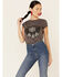 Shyanne Women's Desert Dream Weaver Graphic Tee , Charcoal, hi-res
