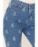 Image #2 - Wrangler Women's Medium Wash Paisley Print Westward High Rise Bootcut Jeans, Blue, hi-res