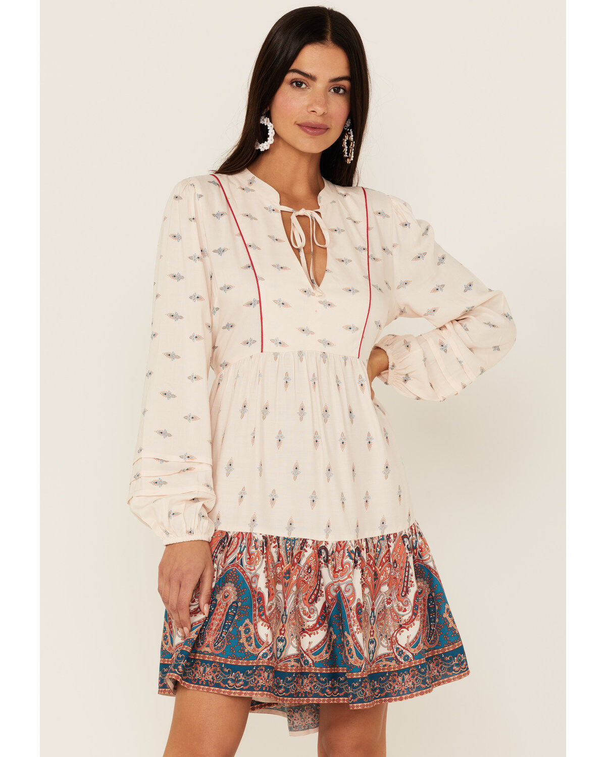 Image #1 - Band of the Free Women's Ayla Long Sleeve Mini Dress, , hi-res