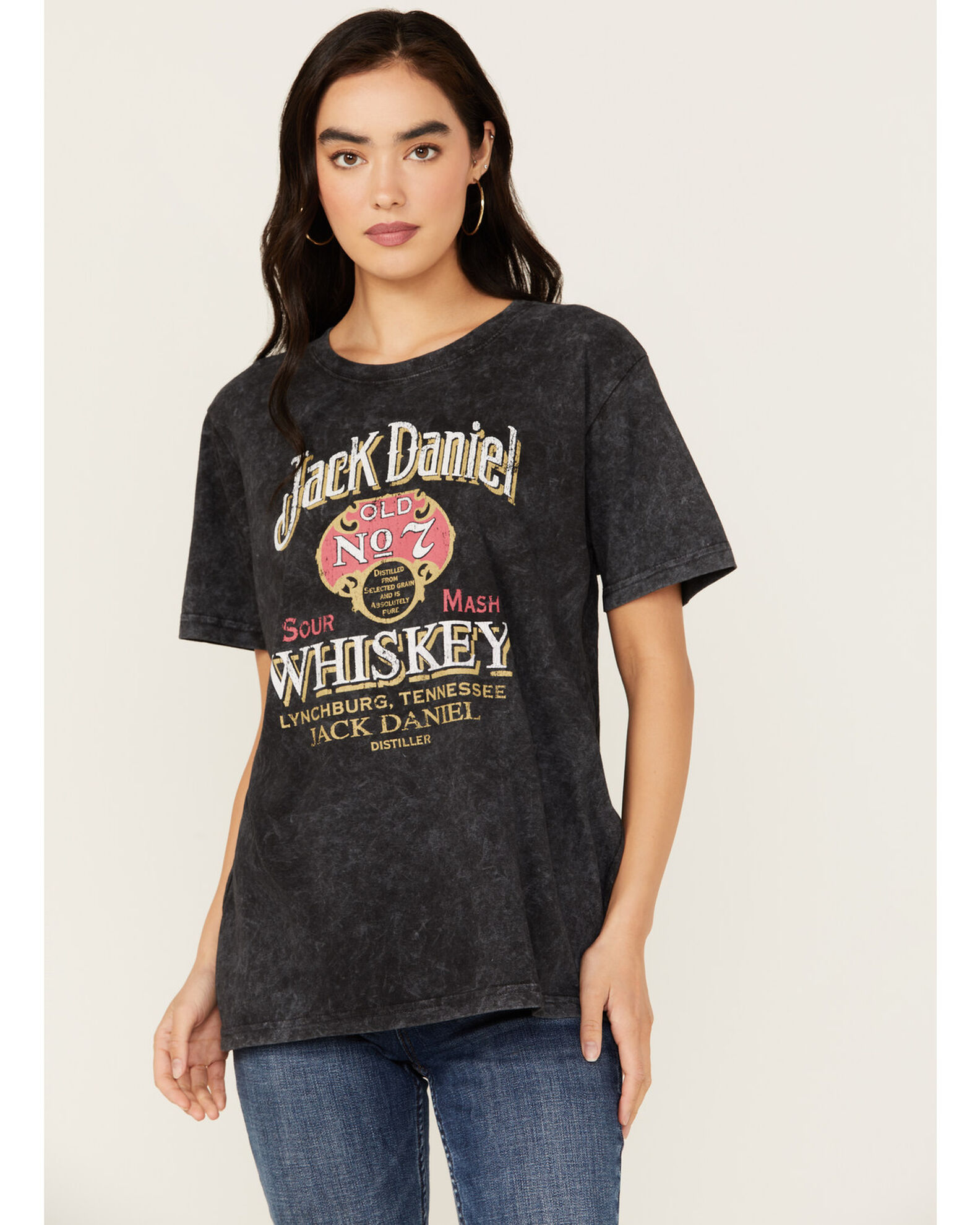 Changes Women s Jack Daniels Sour Mash Short Sleeve Graphic Tee