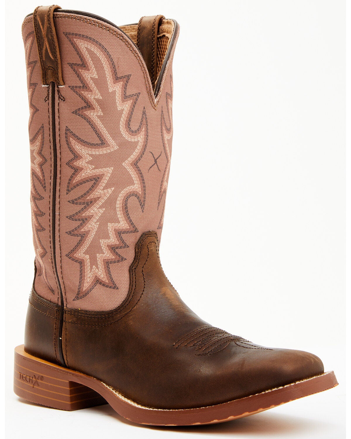 Twisted X Women's 11" Tech X&trade; Performance Western Boots - Broad Square Toe, Brown, hi-res