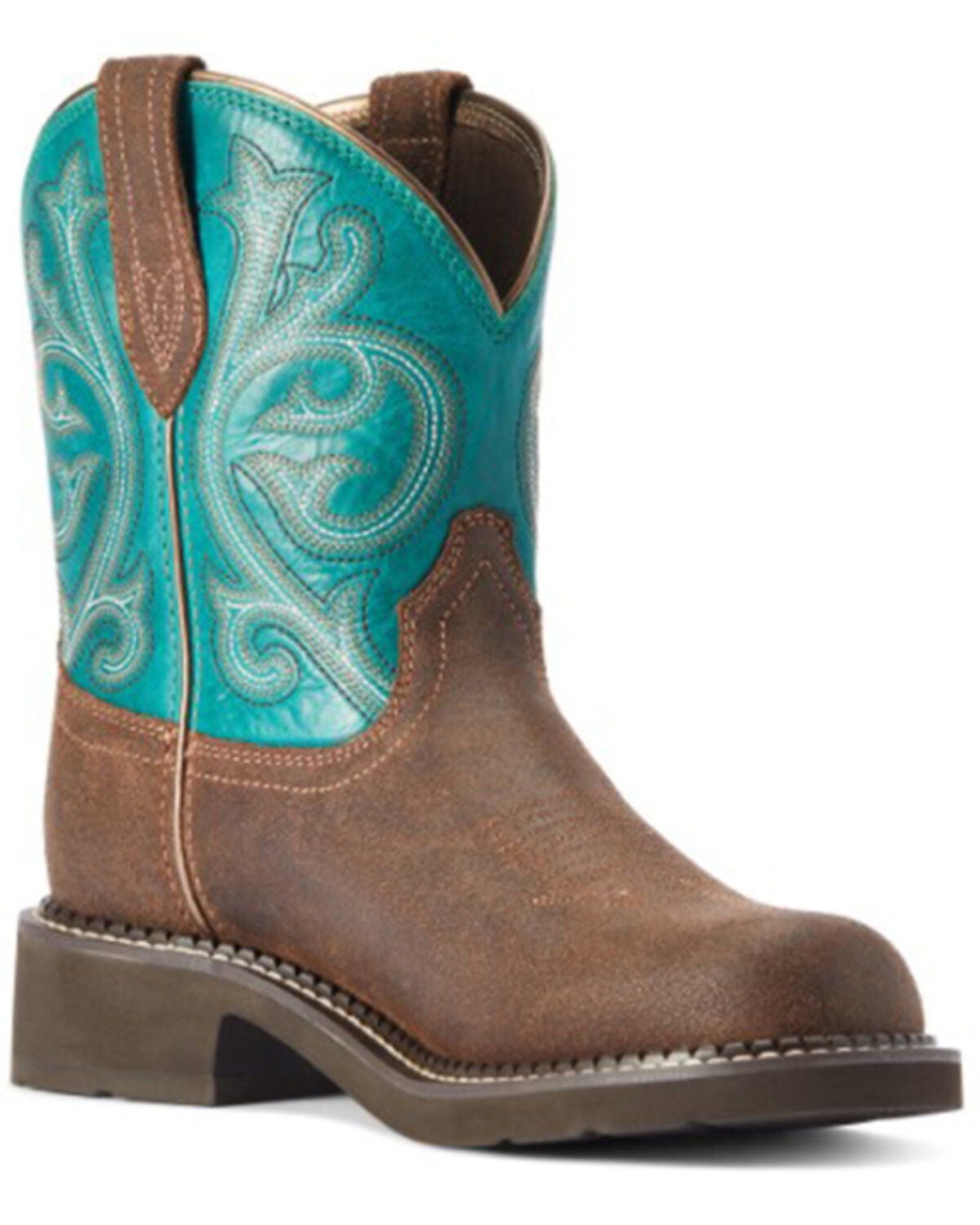 Ariat Women's Fatbaby Heritage Performance Western Boots - Round Toe, Brown, hi-res