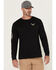 Image #1 - Thorogood Men's Wheel Script Logo Long Sleeve Graphic T-Shirt, Black, hi-res