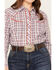 Image #3 - Roper Women's Plaid Print Long Sleeve Pearl Snap Western Shirt - Plus, Multi, hi-res