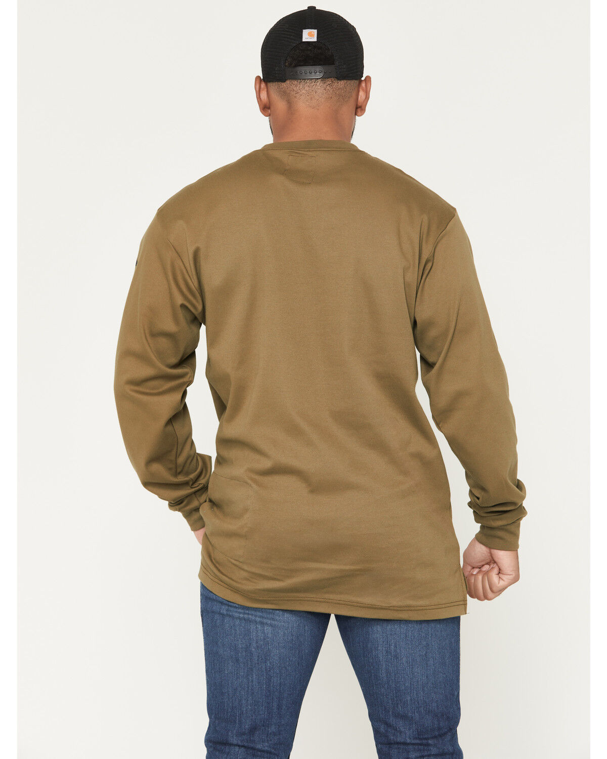 Image #4 - Troll Co Men's FR DHCM Anvil Long Sleeve Graphic Work T-Shirt - Big, Olive, hi-res