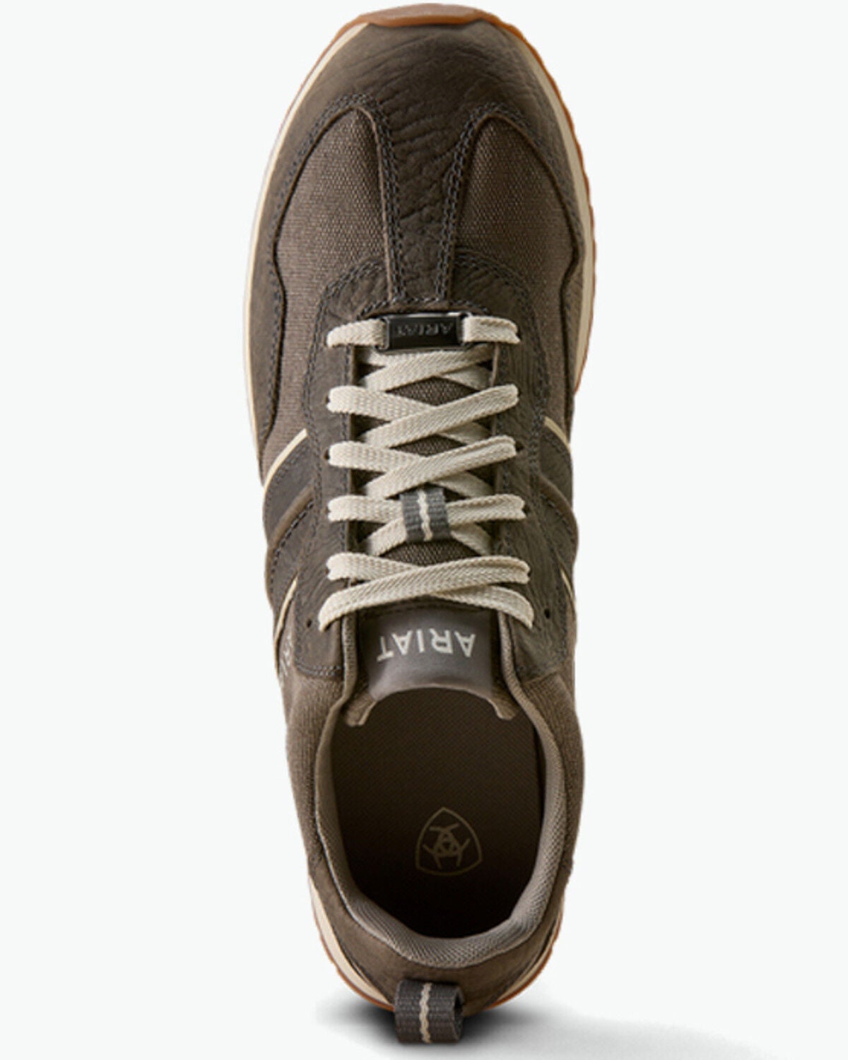 Image #3 - Ariat Men's Ranch Runner Hippopotamus Print Casual Shoes - Round Toe, Grey, hi-res