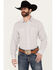 Image #1 - Resistol Men's Baker Plaid Print Long Sleeve Button Down Western Shirt, Brown/blue, hi-res