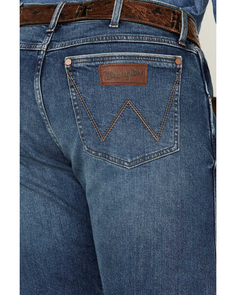 Image #4 - Wrangler Retro Men's Ferris Medium Wash Stretch Slim Straight Jeans , Medium Wash, hi-res