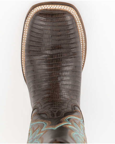Image #5 - Ferrini Women's Teju Lizard Western Boots - Broad Square Toe, , hi-res