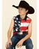 Image #6 - Cody James Boys' Americana Bubba Sleeveless Western Shirt , , hi-res