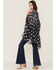 Shyanne Women's Americana Shawl Western Vest, Navy, hi-res