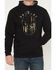 Image #3 - Buckwear Men's Camo Spartan Patriot Hooded Sweatshirt, Black, hi-res