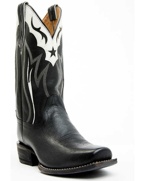 Moonshine Spirit Men's Taurus Western Boots - Square Toe, Black, hi-res