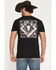 Image #1 - RANK 45® Men's Bandana Square Short Sleeve Graphic T-Shirt, Black, hi-res