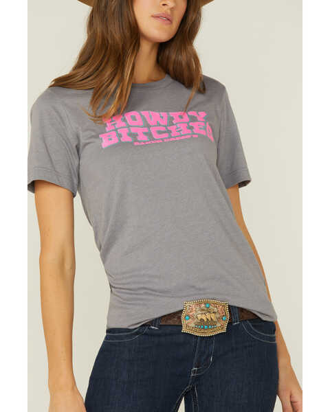 Ranch Dress'n Howdy Bitches Graphic Tee, Grey, hi-res