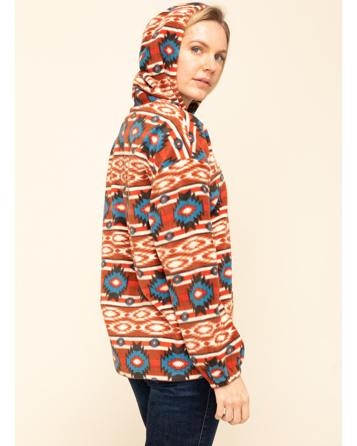 Wrangler Retro Women's Red Aztec Polar