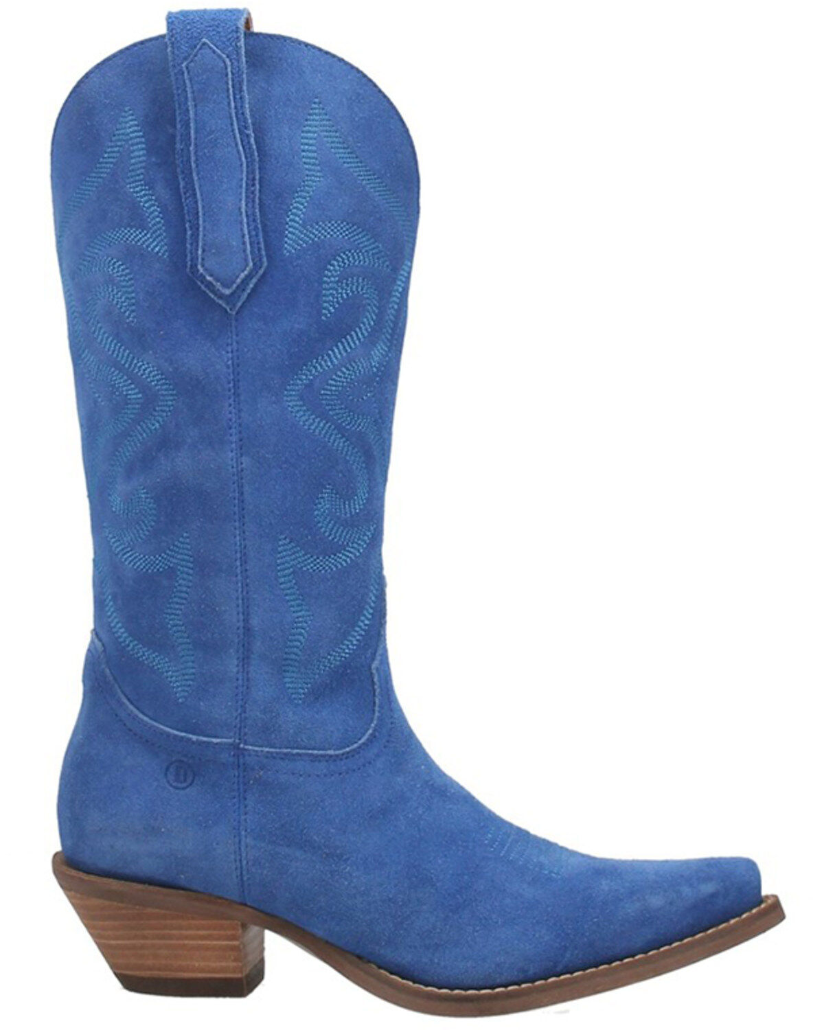 Image #2 - Dingo Women's Out West Western Boots - Snip Toe, Blue, hi-res