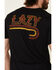 Image #5 - Lazy J Ranch Wear Men's Black Fire J Ranch Logo Graphic T-Shirt, Black, hi-res