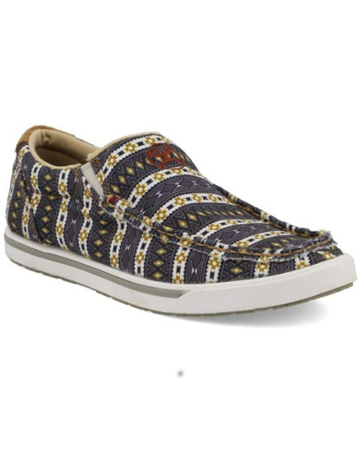 Hooey by Twisted X Women's Southwestern Print Slip-On Lopers, Black, hi-res