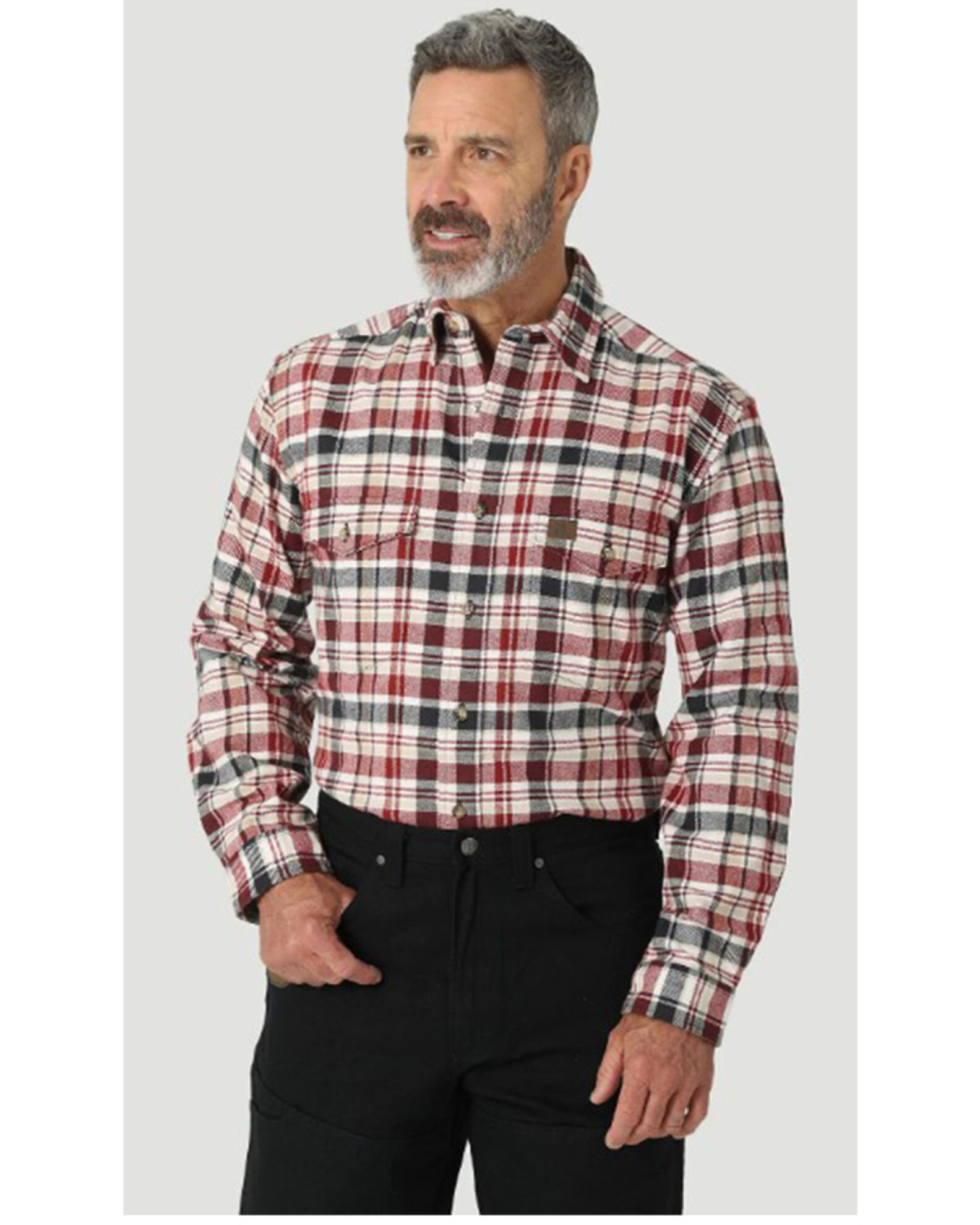 Wrangler heavyweight flannel shirt outlet