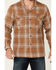 Pendleton Men's Board Ombre Plaid Long Sleeve Button-Down Western Shirt , Orange, hi-res