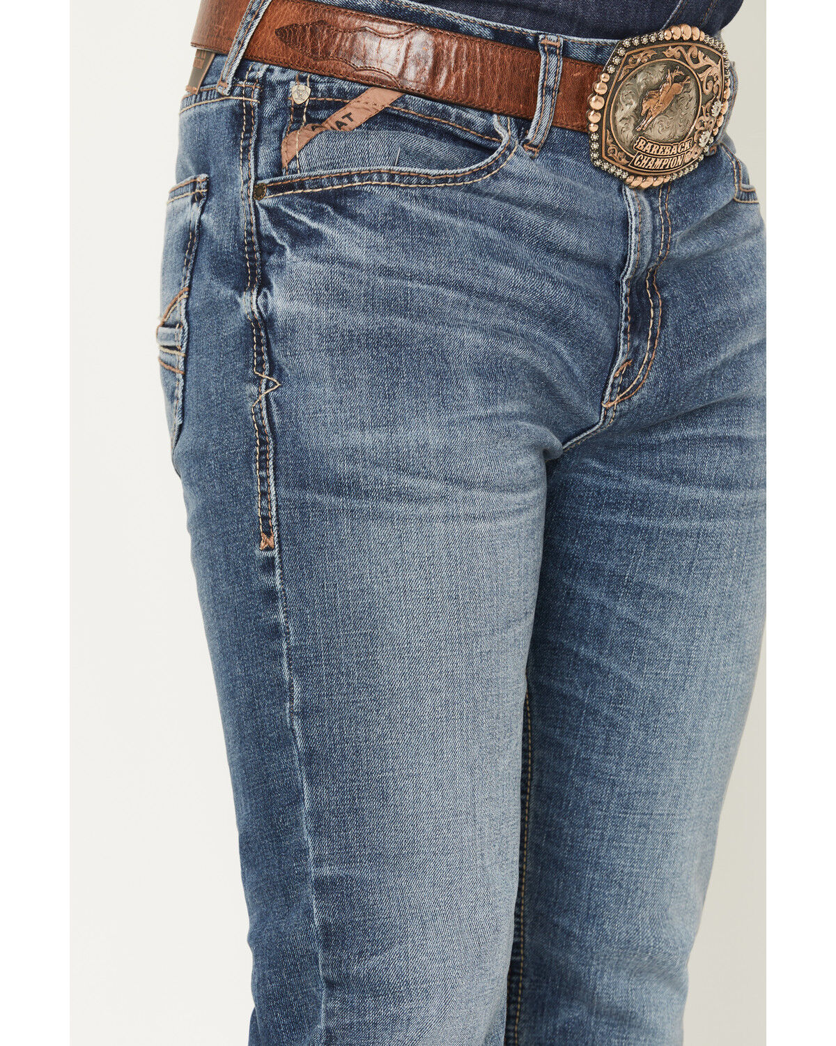 Ariat Men's M7 Livermore Medium Wash Slim Straight Stretch Denim Jeans