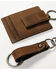 Image #3 - Brothers and Sons Men's Brown Key Chain & Wallet, Brown, hi-res