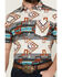Image #3 - RANK 45® Men's Flash Fire Exploded Southwestern Print Short Sleeve Button-Down Performance Stretch Western Shirt, , hi-res