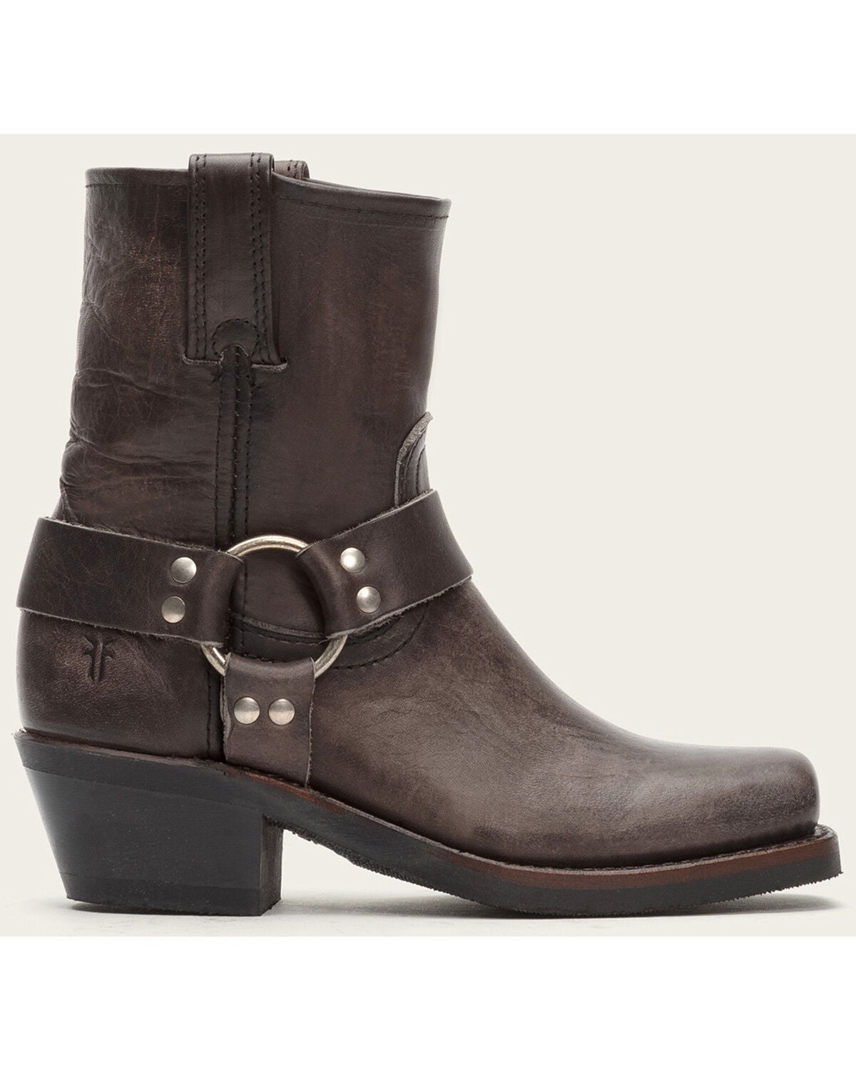 frye square toe harness boots