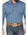 Image #3 - Stetson Men's Floral Long Sleeve Button Down Shirt, Blue, hi-res