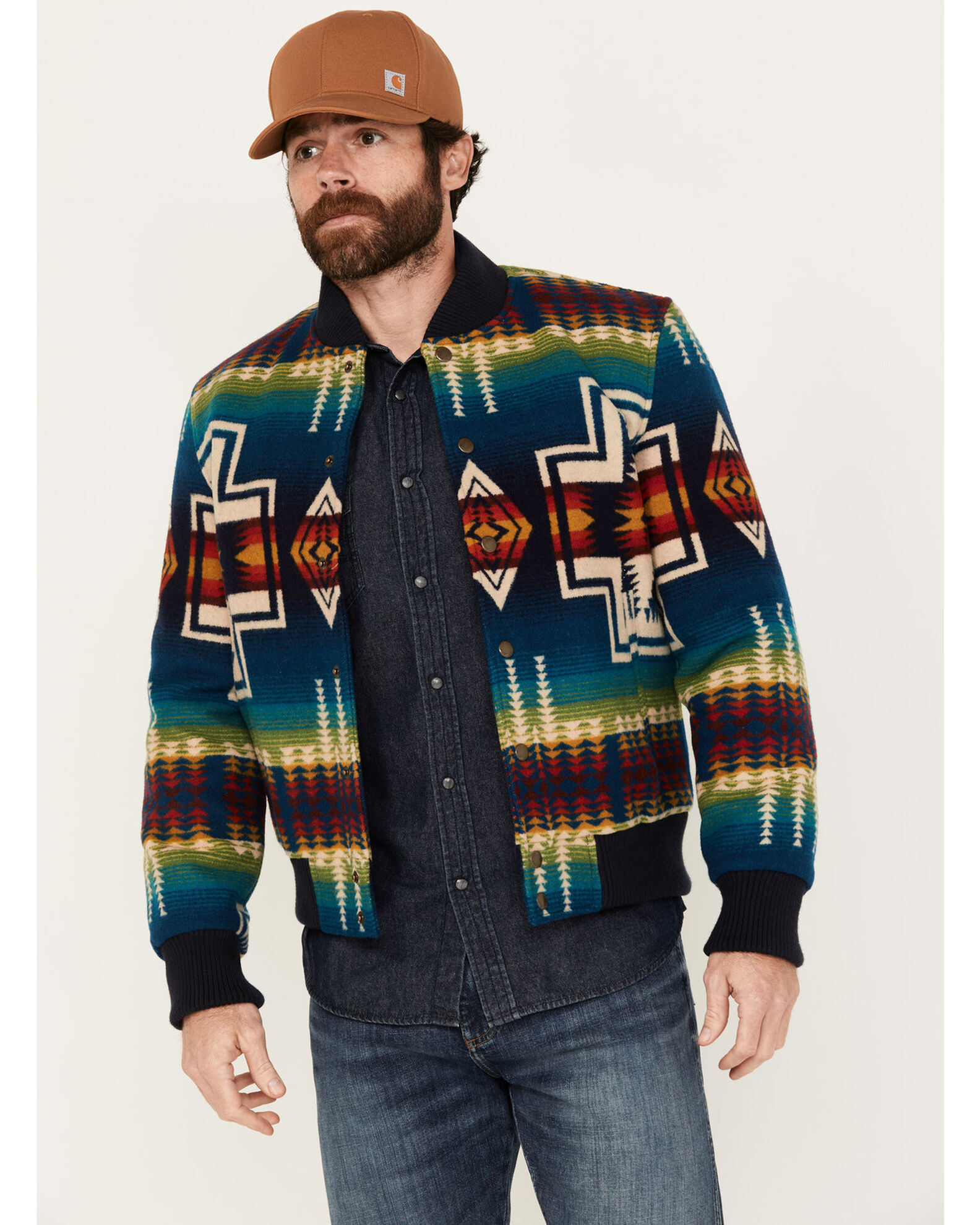 Pendleton Men's Quilted Gorge Southwestern Snap Jacket | Mall of America®