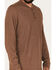 Brothers & Sons Men's Henley Thermal T-Shirt , Brown, hi-res