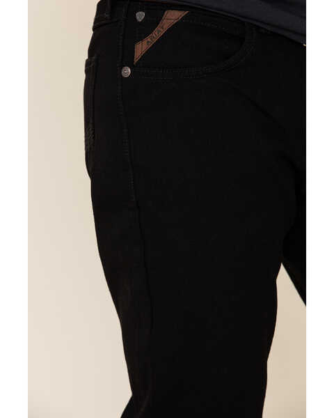 Image #5 - Ariat Men's Black Legacy Stretch Stackable Slim Straight Jeans , , hi-res