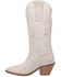 Image #3 - Dingo Women's Full Bloom Western Boots - Round Toe, White, hi-res
