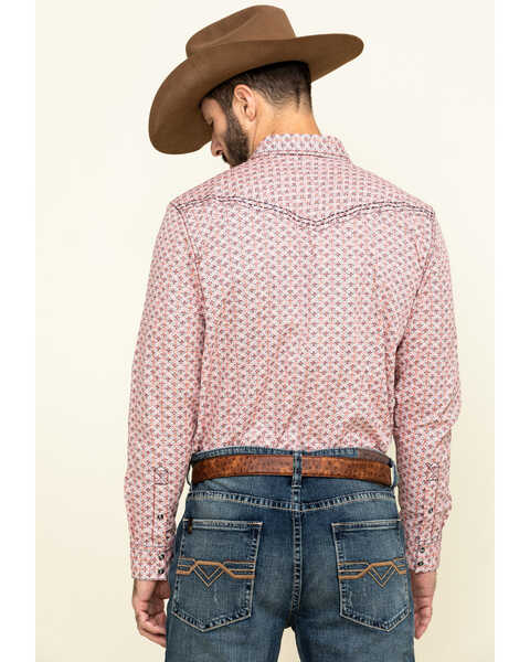 Image #2 - Cody James Men's Basket Case Geo Print Long Sleeve Western Shirt , , hi-res