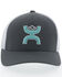 Image #3 - HOOey Men's Gray Coach Mesh Flex Fit Ball Cap, , hi-res