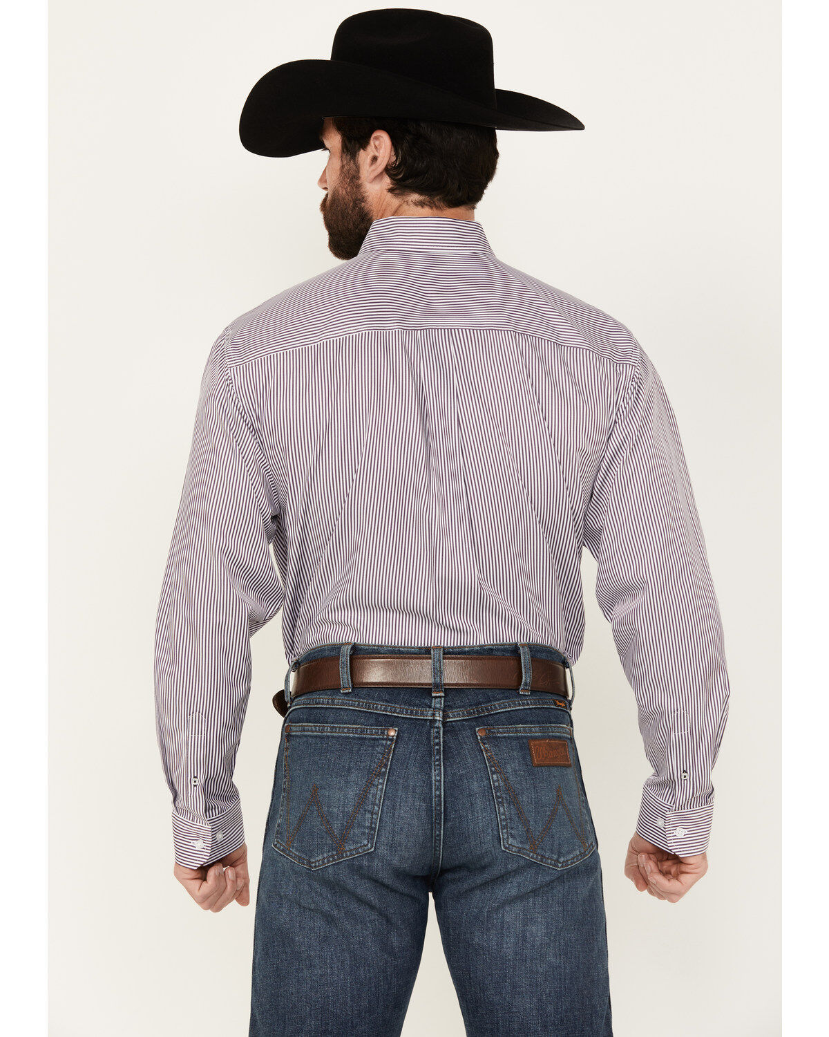 Product Name:  Cinch Men's Tencel Striped Long Sleeve Button-Down Western Shirt