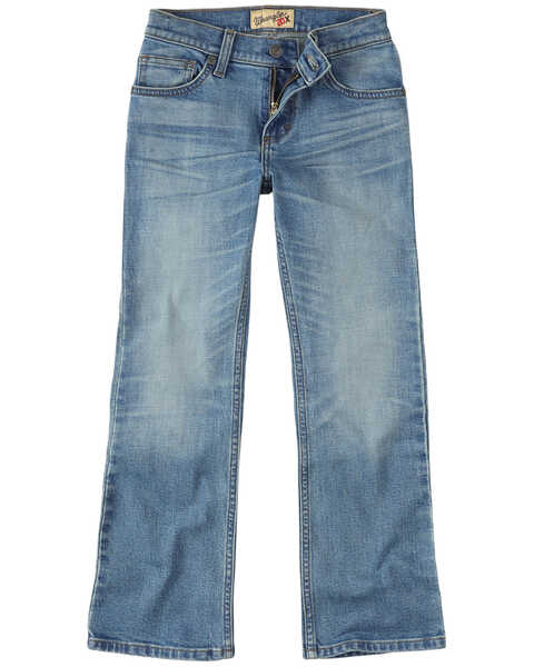 Wrangler 20X Boys' Medium Wash Slim Bootcut Stretch Denim Jeans, Medium Wash, hi-res
