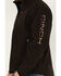Cinch Men's Embroidered Logo Softshell Jacket, Brown, hi-res