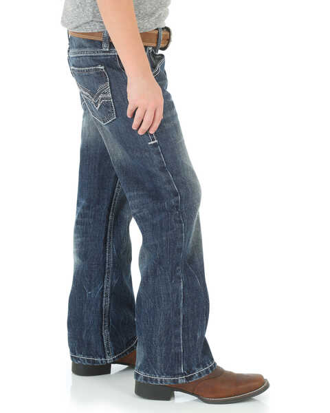 Image #2 - Wrangler 20X Boys' 42 Vintage Bootcut Jeans - 4-7, Denim, hi-res