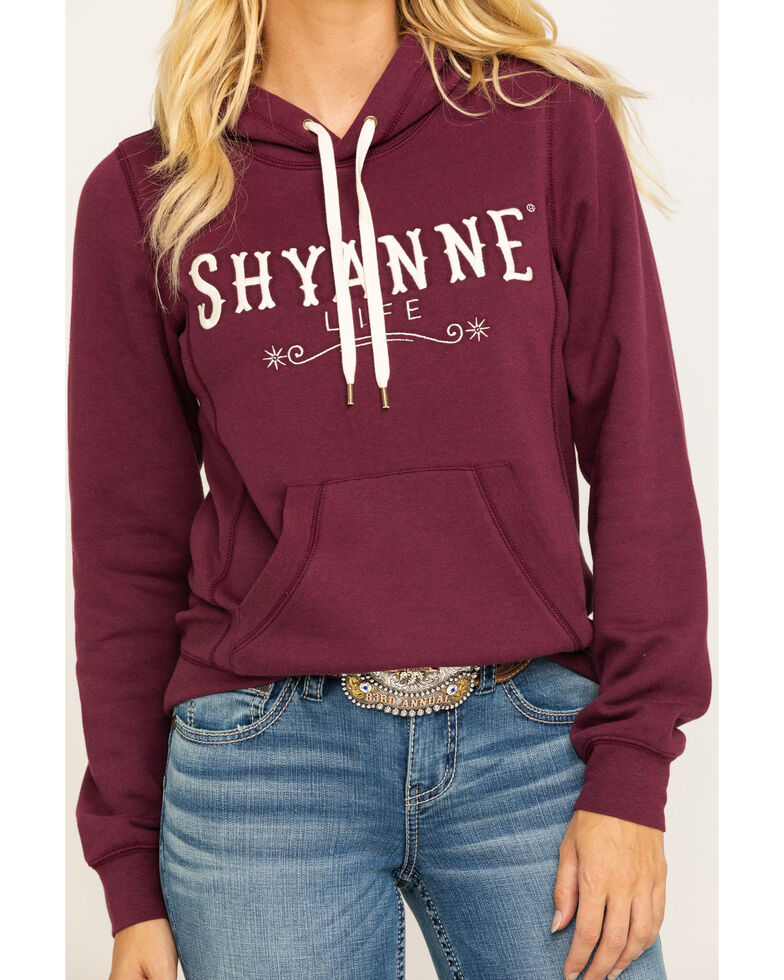 Shyanne Life Women S Wine Logo Hoodie Boot Barn