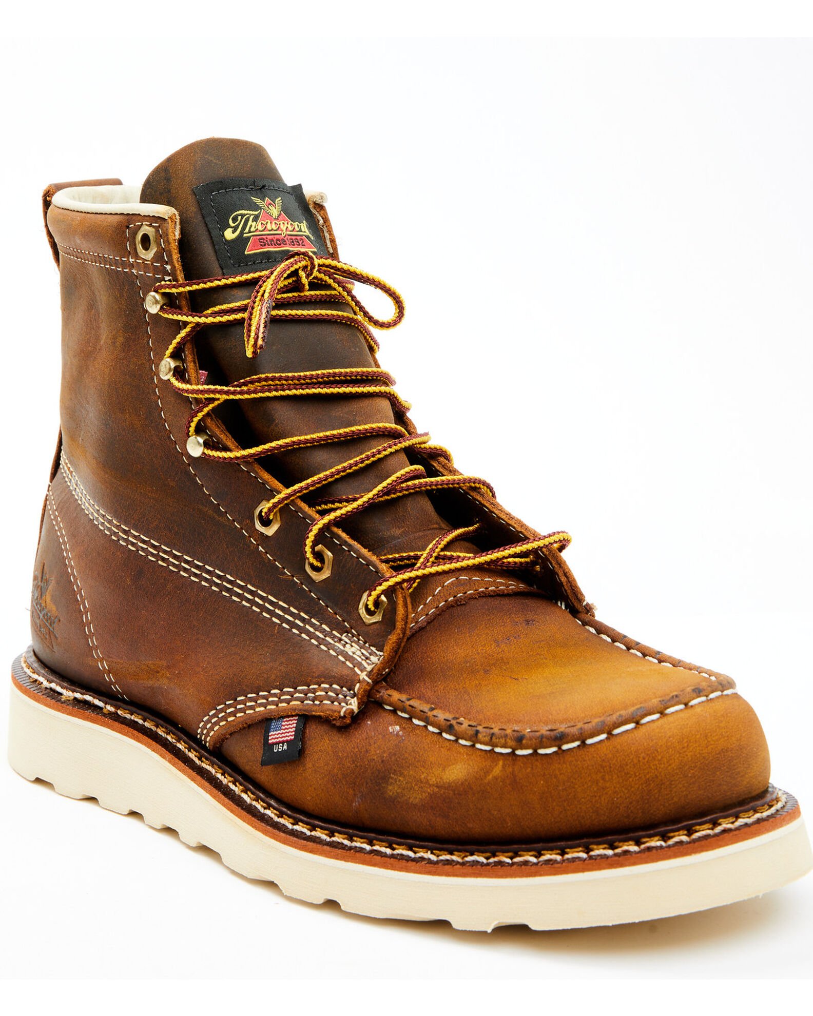 Steel toe wedge boots on sale
