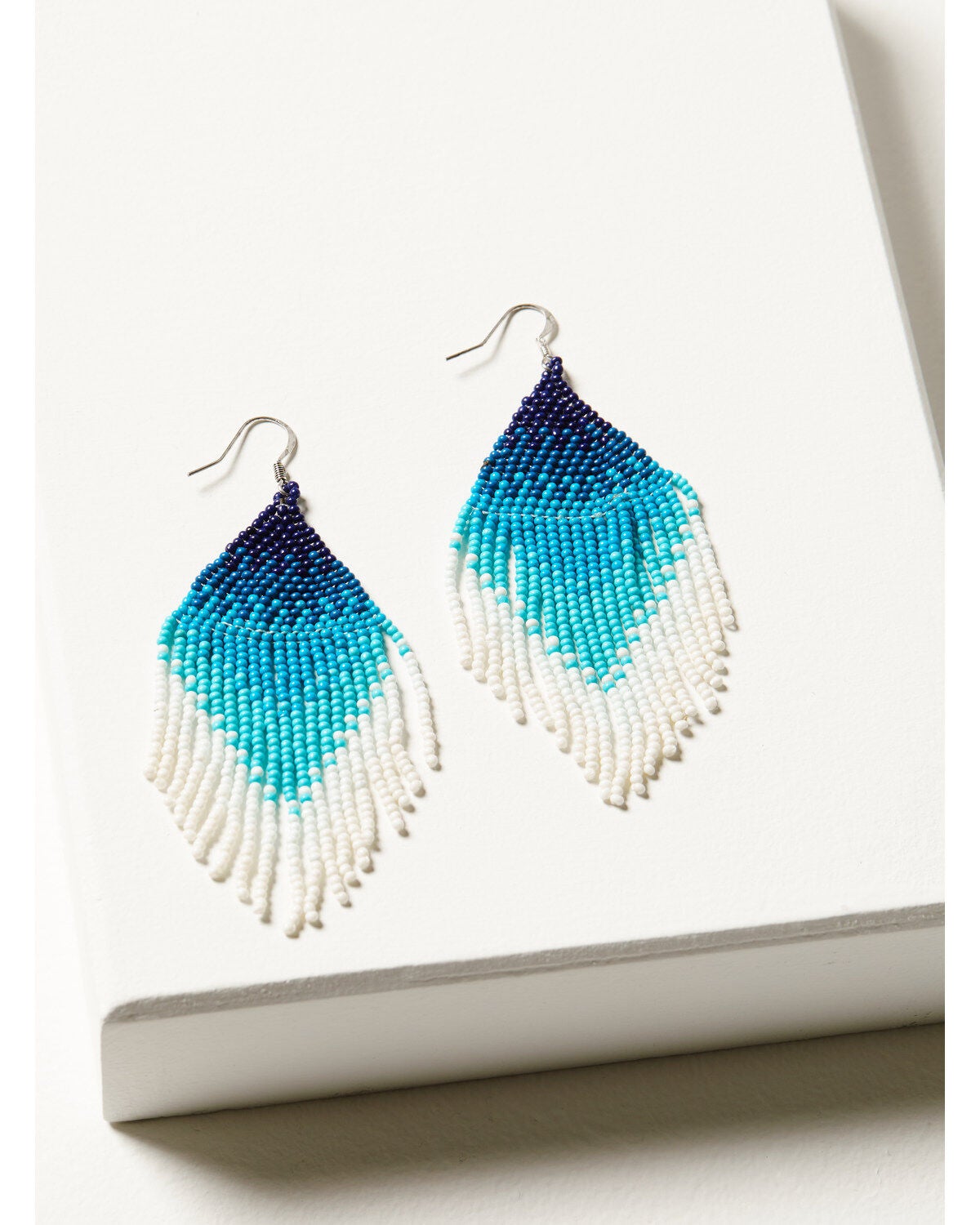 Idyllwind Women's Pacifica Beaded Fringe Earrings, Silver, hi-res