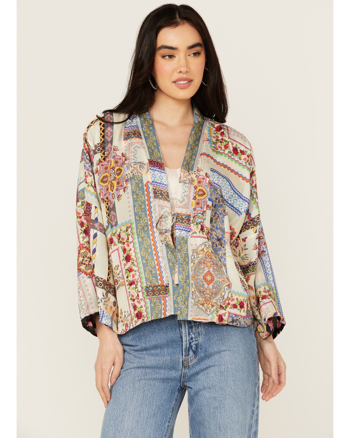 Johnny Was Women's Stano Makenna Reversible Kimono, Multi, hi-res