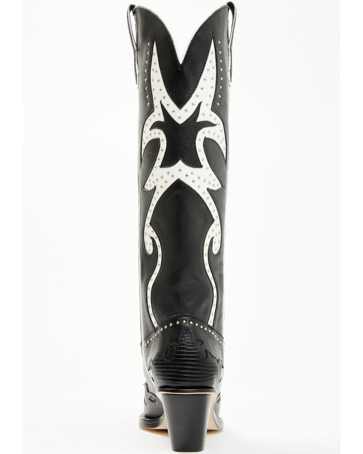 Image #5 - Wonderwest Women's Genoeva Tall Western Boots - Snip Toe, Black/white, hi-res
