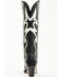 Image #5 - Wonderwest Women's Genoeva Tall Western Boots - Snip Toe, Black/white, hi-res